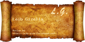 Leib Gizella névjegykártya